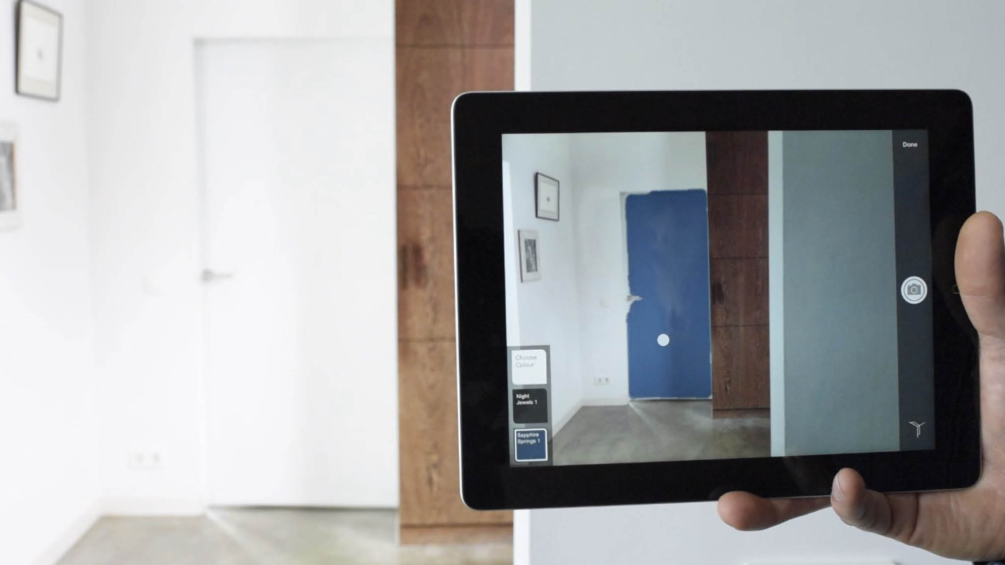 Wybór koloru w aplikacji Visualizer Aplikacja Dulux Visualizer umożliwi wypróbowanie różnych odcieni farb, jeszcze zanim weźmiesz pędzel do ręki.