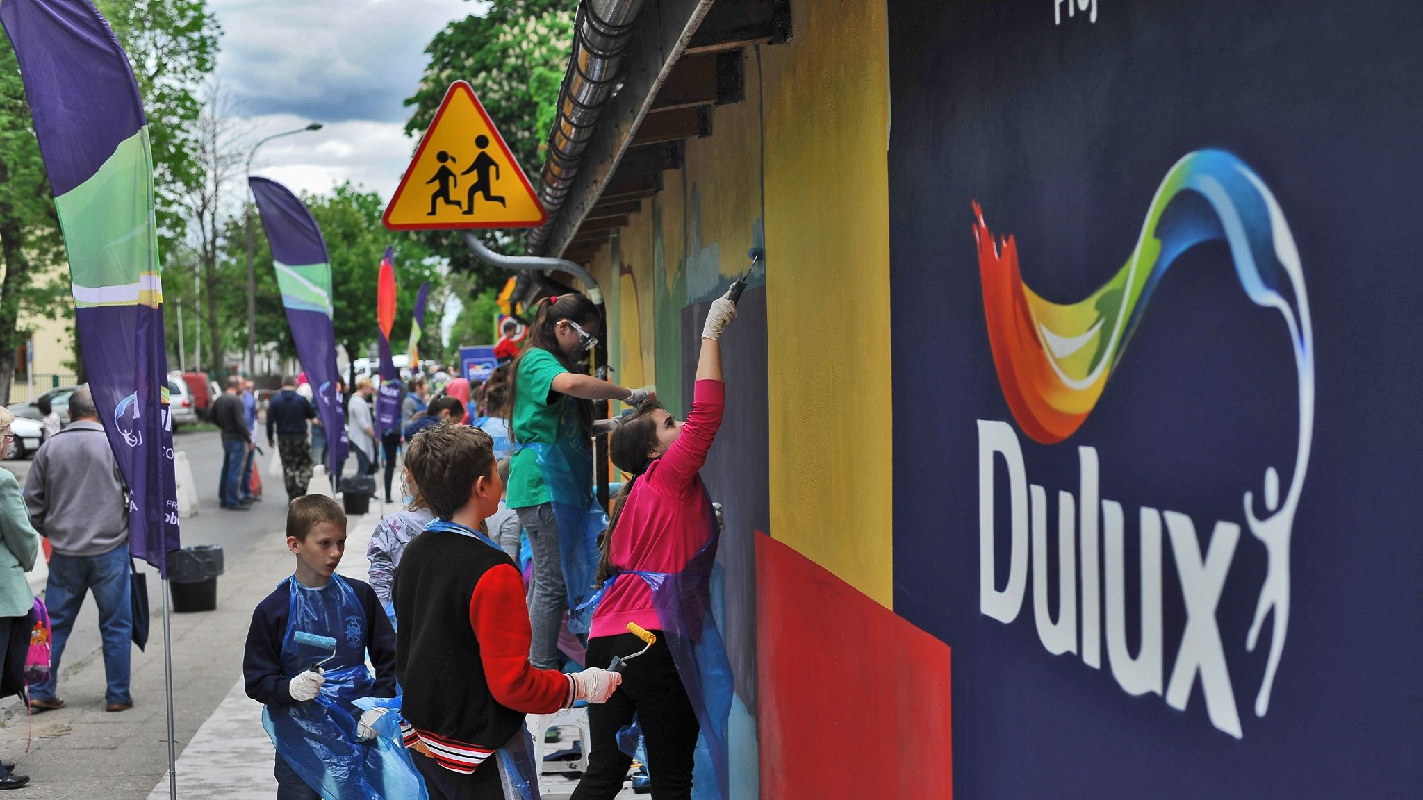 Dulux Lets Colour Polska 2015 Malowanie podczas projektu Dulux Let's Colour Polska